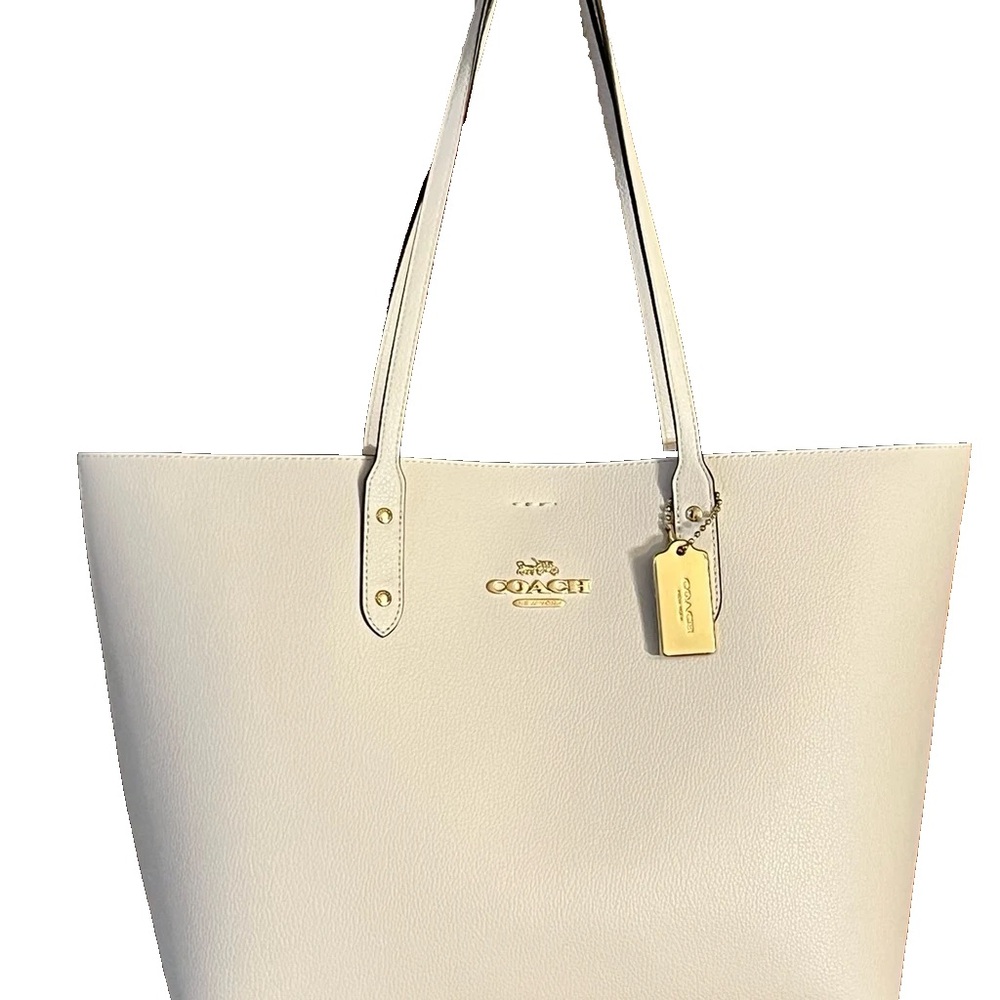 Coach City Cream Leather Tote Bag